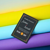 Rood & Goud Trouwen Custom Details Uitnodiging