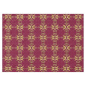 Rood goud vakantie tafelkleed (Voorkant (Horizontaal))