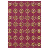 Rood goud vakantie tafelkleed (Voorkant)