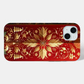  ROOD & GOUD VAKANTIEPATRONEN Case-Mate iPhone CASE (Achterkant (horizontaal))