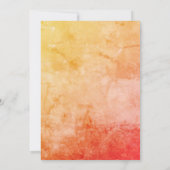 Rood + Goud Waterverf Bloemen 80ste Verjaardagsfee Kaart (Achterkant)