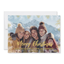 Rood Goud Wit Moderne Botanische Foto Kerstmis