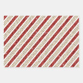 Rood, goud, wit papier vellen (Voorkant)