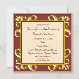 Rood Goud Zoet Zestien Kaart