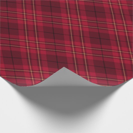  rood goud zwart vleid diagonaal patroon cadeaupapier (Hoek)