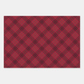 rood goud zwart vleid diagonaal patroon inpakpapier vel (Voorkant 2)