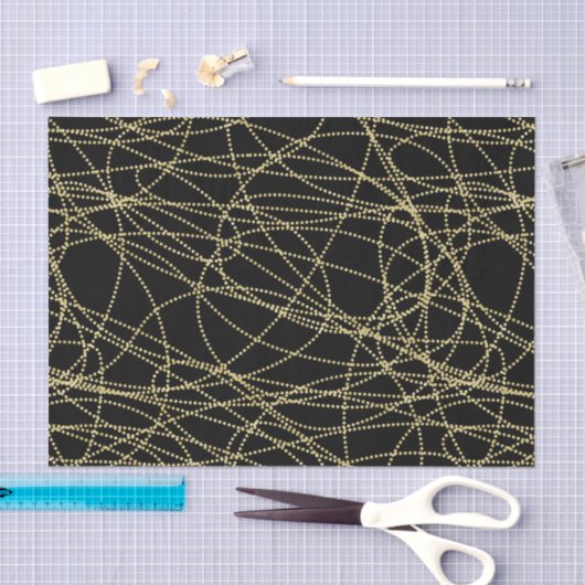 Rood Goud Zwarte Lippen Kusjes Bruidsfeest Tissuepapier (Craft)