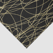 Rood Goud Zwarte Lippen Kusjes Bruidsjurk Shower Tissuepapier (Detail)