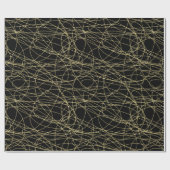 Rood Goud Zwarte Lippen Kussen Bruidsmeisje Shower Cadeaupapier (Vlak)