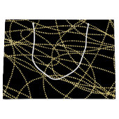 Rood Goud Zwarte Lippen Kussen Bruidsmeisje Shower Groot Cadeauzakje (Voorkant)