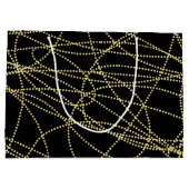 Rood Goud Zwarte Lippen Kussen Bruidsmeisje Shower Groot Cadeauzakje (Achterkant)