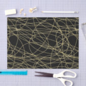 Rood Goud Zwarte Lippen Kussen Bruidsmeisje Shower Tissuepapier (Craft)