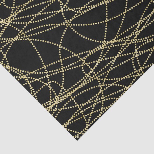 Rood Goud Zwarte Lippen Kussen Bruidsmeisjesfeest Tissuepapier (Detail)