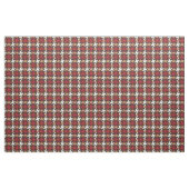  rood goudbruin houndstooth plaid patroon stof (Fat Quarter)