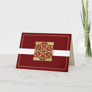 rood gouden Bedrijfs kerstkaarten Feestdagen Kaart