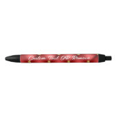 Rood Gouden Diamant Tufted Pen met Aangepaste Teks (Voorkant)
