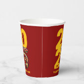 Rood Gouden Jaar van de Slang 2025 Papieren Bekers (Rechts)