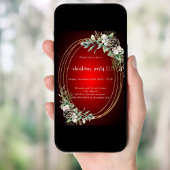 Rood gouden kegel groen Kerstfeest Kaart