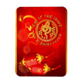 Rood Gouden Lantaarns Chinese Slang papier-cut 202 Magneet (Verticaal)