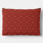 Rood | Gouden Zinnia Zon Etui (Voorkant)