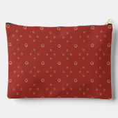 Rood | Gouden Zinnia Zon Etui (Achterkant)