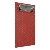 Rood | Gouden Zinnia Zon Mini Klembord (Schuin)