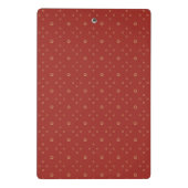 Rood | Gouden Zinnia Zon Mini Klembord (Achterkant)