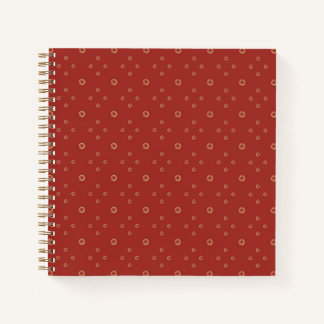 Rood | Gouden Zinnia Zon Notitieboek