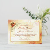 Rood goudherfstbladeren en Vrijgezellenfeest van v Kaart (Staand voorkant)