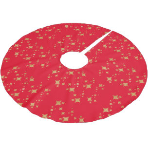 Rood goudstaarten kerstboom rok