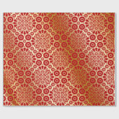 Rood goudvormig elegant cadeaupapier (Vlak)