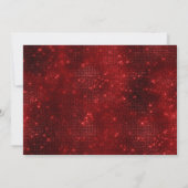 Rood & goudzoet 16 Girl Birthday Uitnodiging (Achterkant)