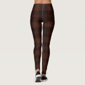 Rood, grafiet, Van Cleef, Black Twill Tartan; Plai Leggings (Achterkant)