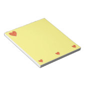 Rood grafisch notitiepapier notitieblok (Schuin)