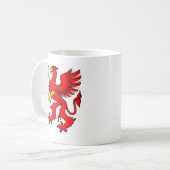 Rood Griffin/Griffon/Griffin Koffiemok (Voorkant links)