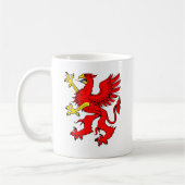 Rood Griffin/Griffon/Griffin Koffiemok (Links)