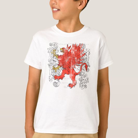 Rood Griffin Kinderen Licht Shirt (Voorkant)