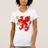 Rood Griffin Vrouwen T-shirt (Voorkant)