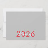 Rood & Grijs 6 Foto Filmstrip Afstuderen Collage Kaart (Achterkant)