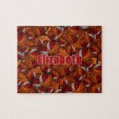 rood grijs basketbal meisjes jongens team kleuren legpuzzel (Horizontaal)