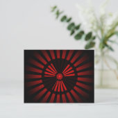 rood-grijs briefkaart (Staand voorkant)
