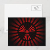 rood-grijs briefkaart (Voorkant / Achterkant)