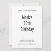 Rood & Grijs Cartoon Hond Verjaardagsfeest Kaart (Achterkant)