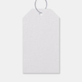 Rood Grijs & Cream Boho Bloem Boeket Bruiloft Cadeaulabel (Achterkant)