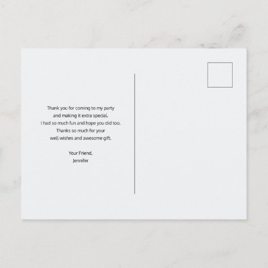 Rood Grijs & Cream Boho Bloem Boeket Dank u Briefkaart (Achterkant)