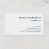 Rood Grijs & Cream Boho Bloem Boeket Visitekaartje (Achterkant)