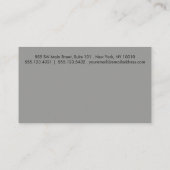 Rood Grijs Eenvoudige Rand 10 Punch Klantenkaartje (Achterkant)