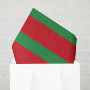 Rood, grijs en groen strepenpatroon tissuepapier