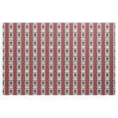 rood grijs en wit geometrisch stof (Yard (91,4 cm))