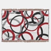 Rood, grijs en zwart deken (Voorkant)